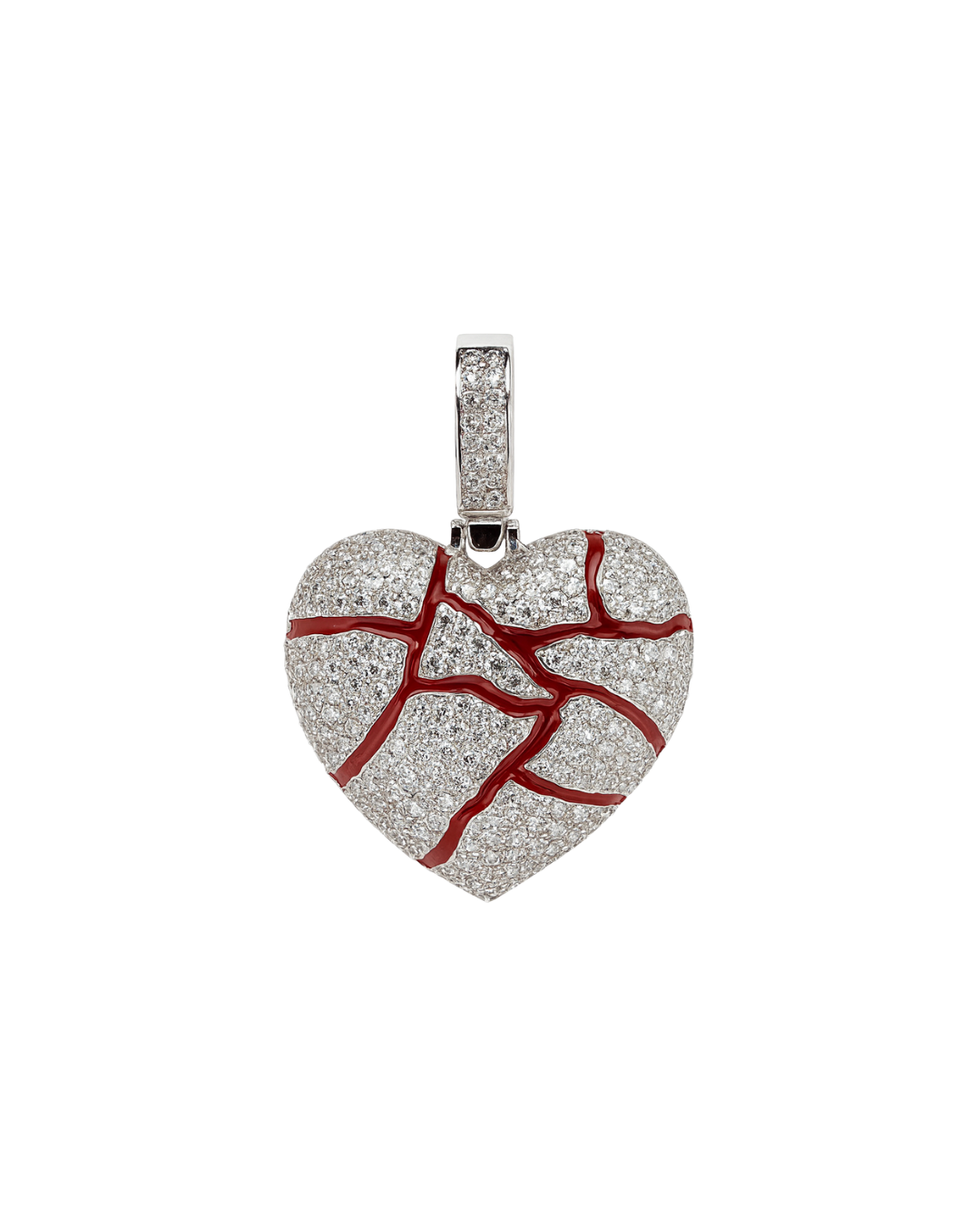 Colgante " HEART DRIP " Silver925 - Moissanite