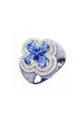 Anillo “Blu KATERIN” Silver925 - Moissanite