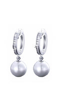 Pendientes Perla "16" - Silver925 - Moissanite