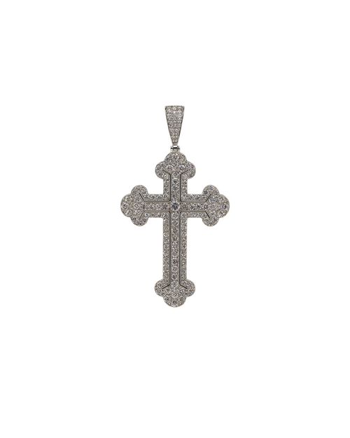 Colgante" CROCE HARD " Silver925 - Moissanite