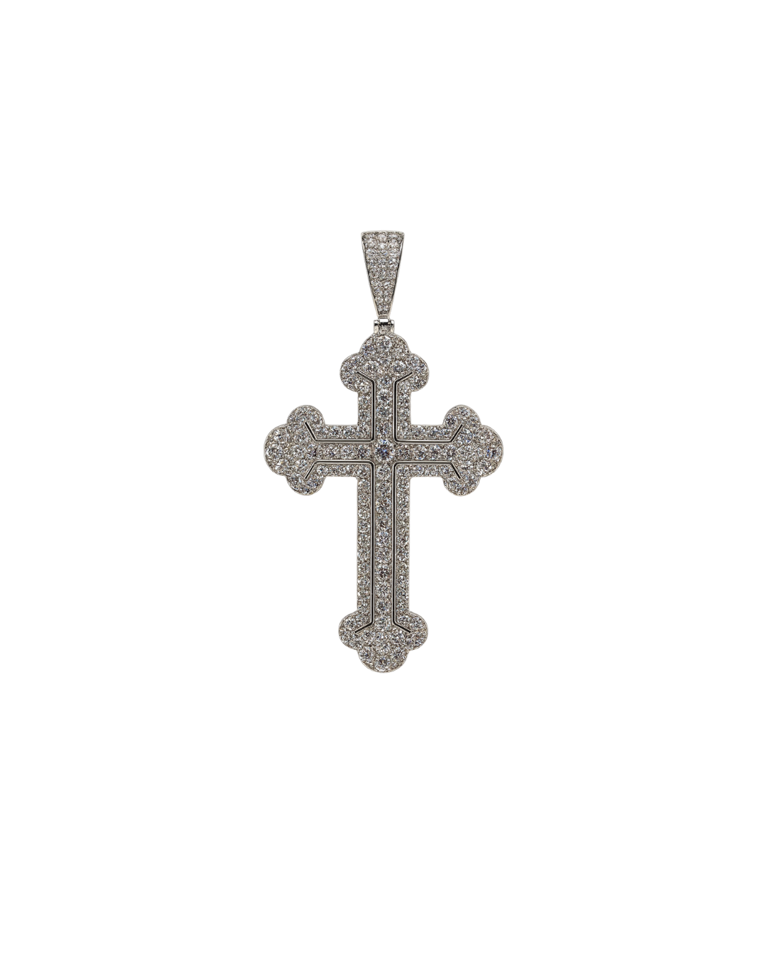Colgante" CROCE HARD " Silver925 - Moissanite