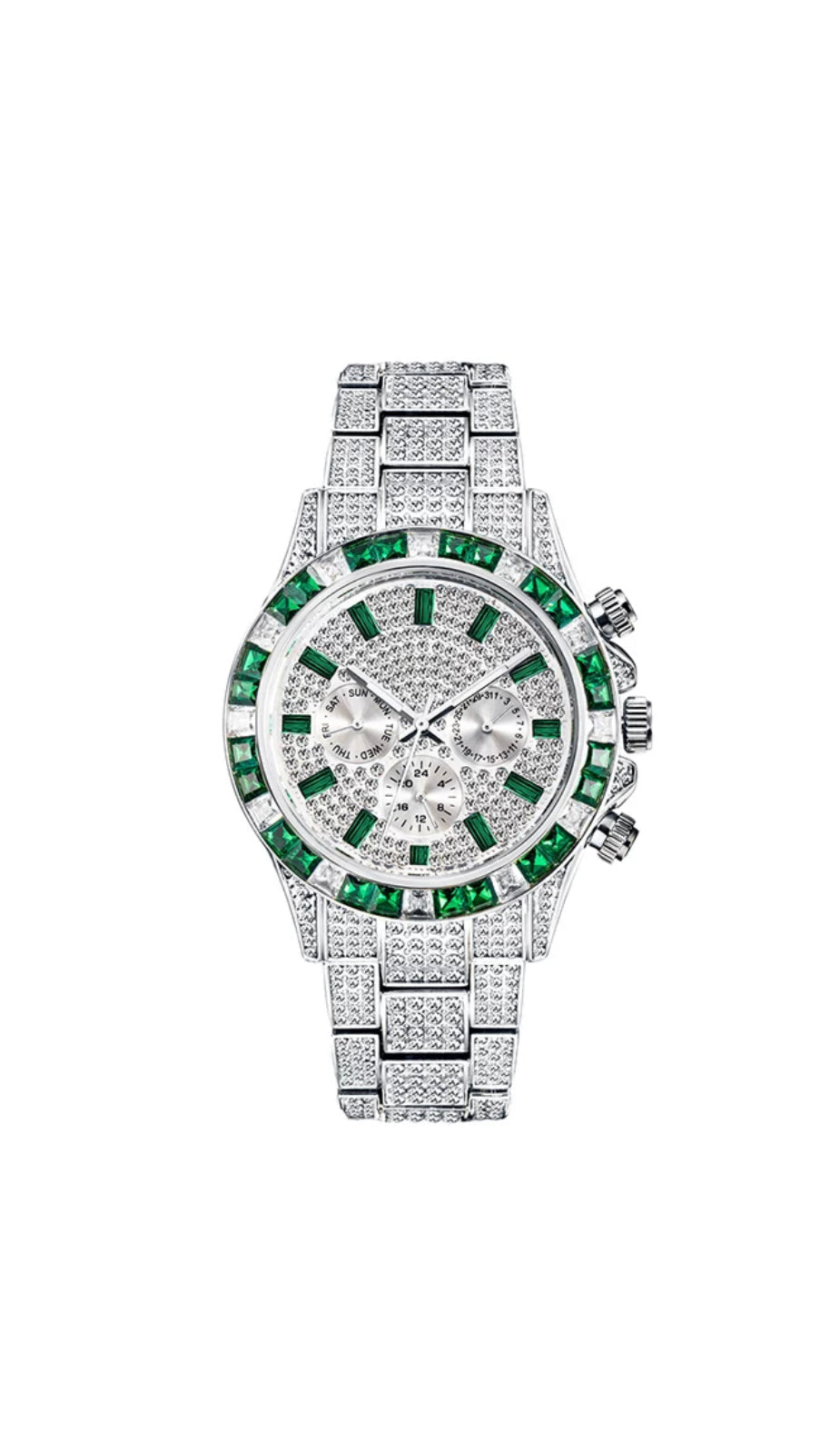 Reloj Katerin “ Hawaii” Silver & Green