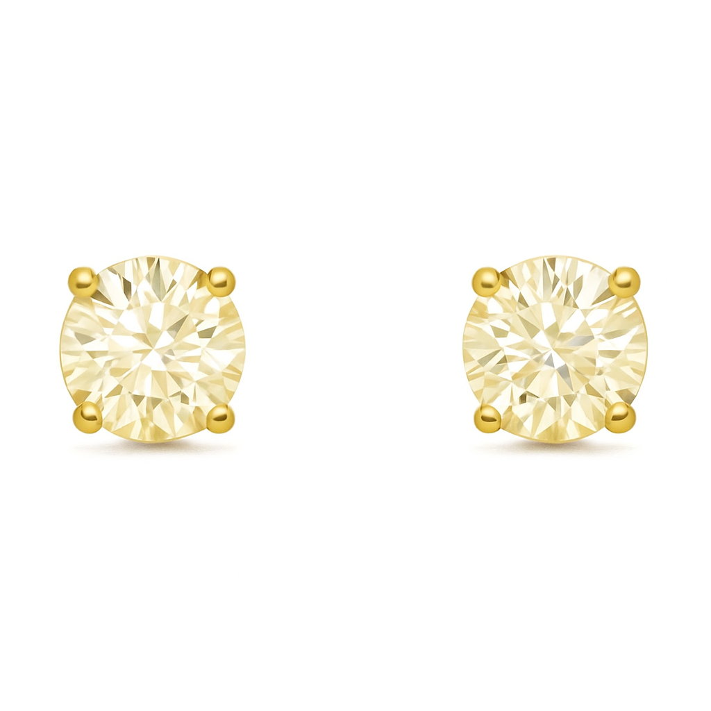 Pendientes “Punto Luce” ARGENTO 925 (Diametro 7mm).