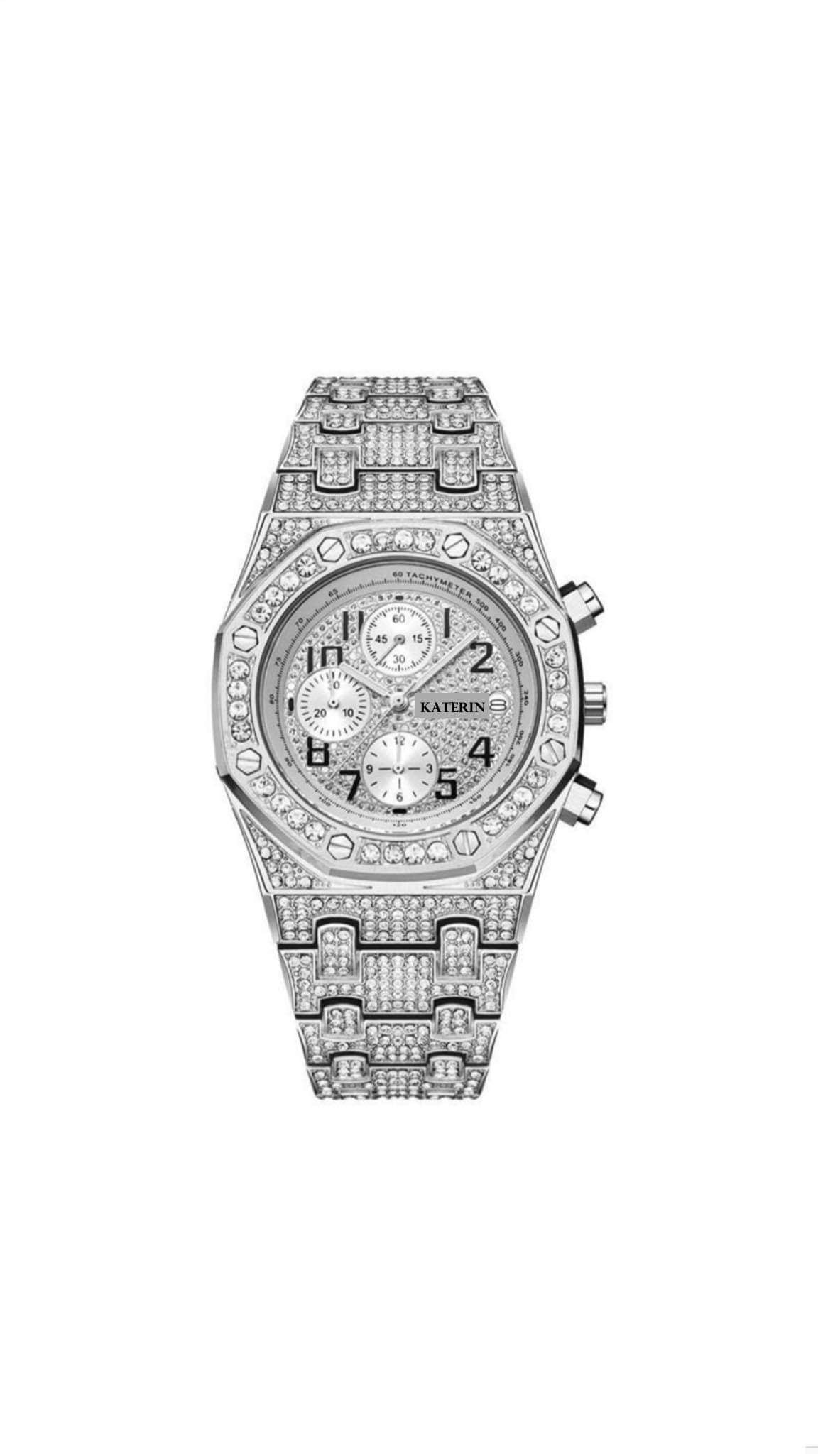 Reloj  KATERIN “Silver” Con numeri