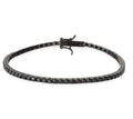 Pulsera Tennis  Silver 925 - Negro