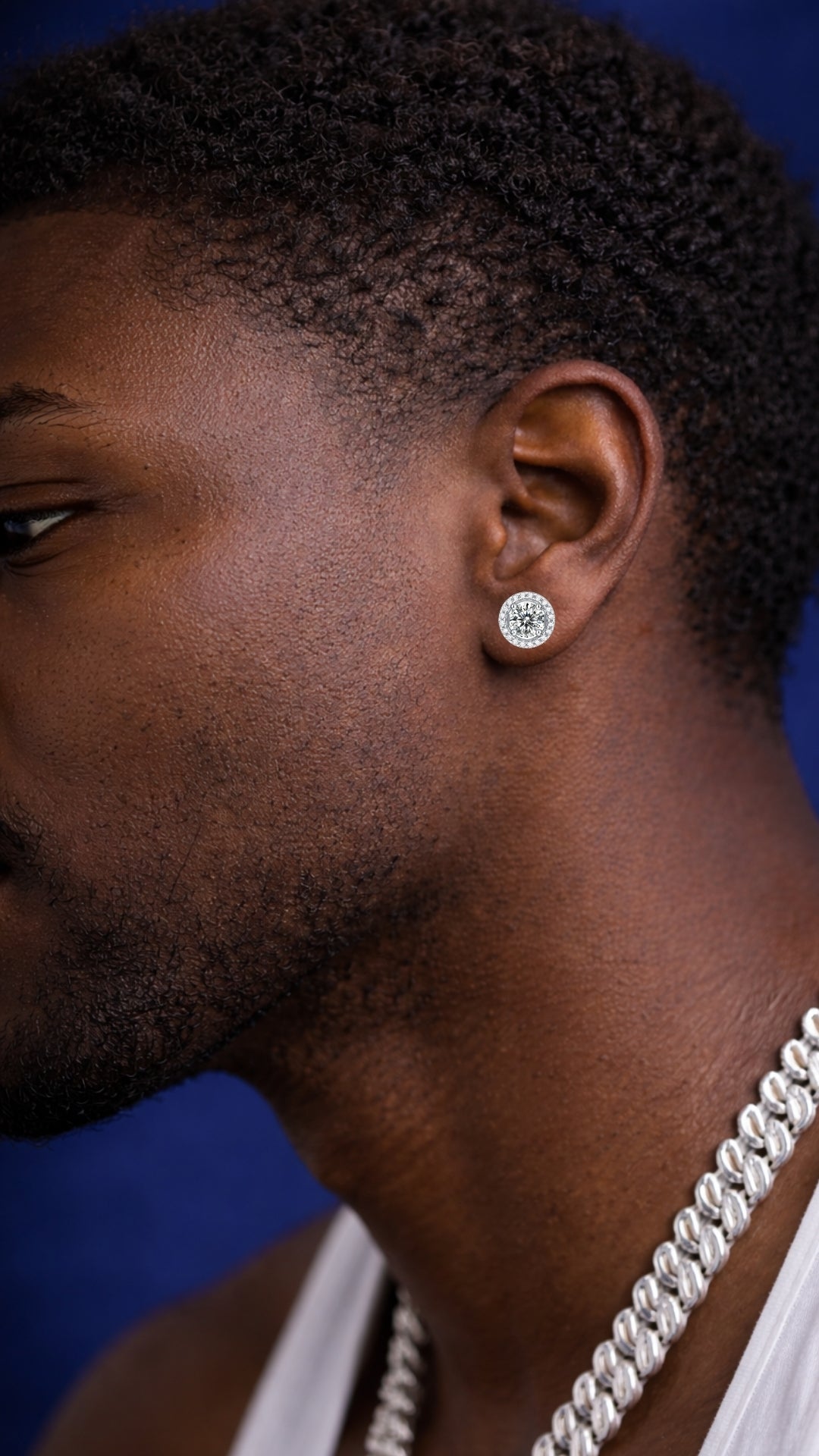 Pendientes "TUPAC" Silver925 - Moissanite