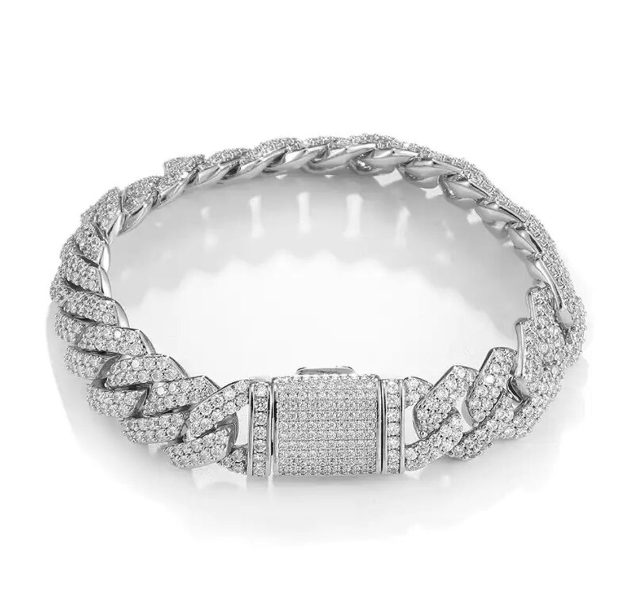 Pulsera CUBAN “drill ice”