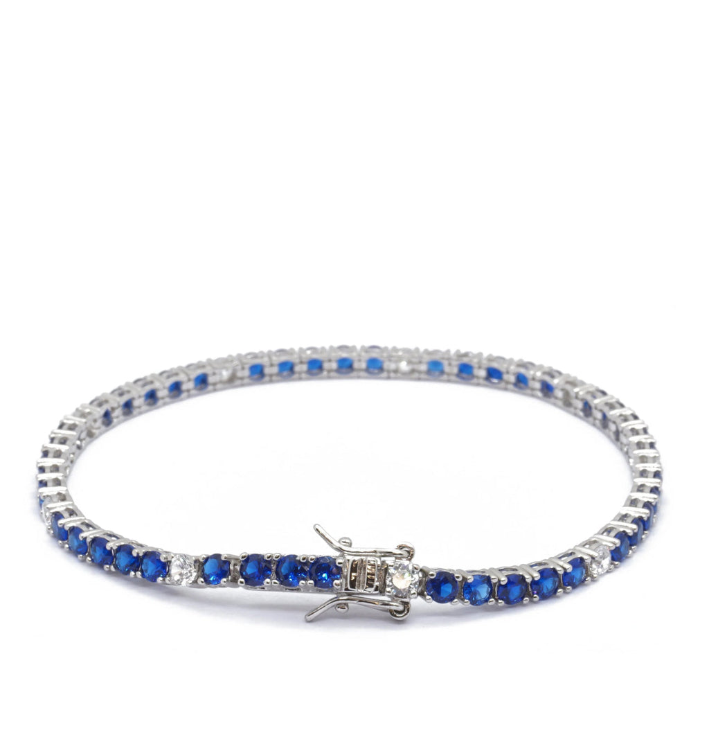 Pulsera TENNIS BLU KATERIN & BIANCO