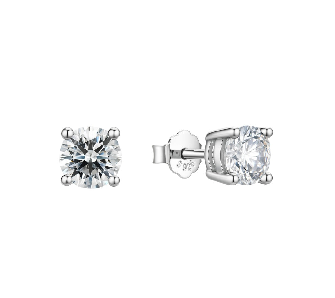 Pendientes “PUNTO LUZ” PLATA 925 6MM