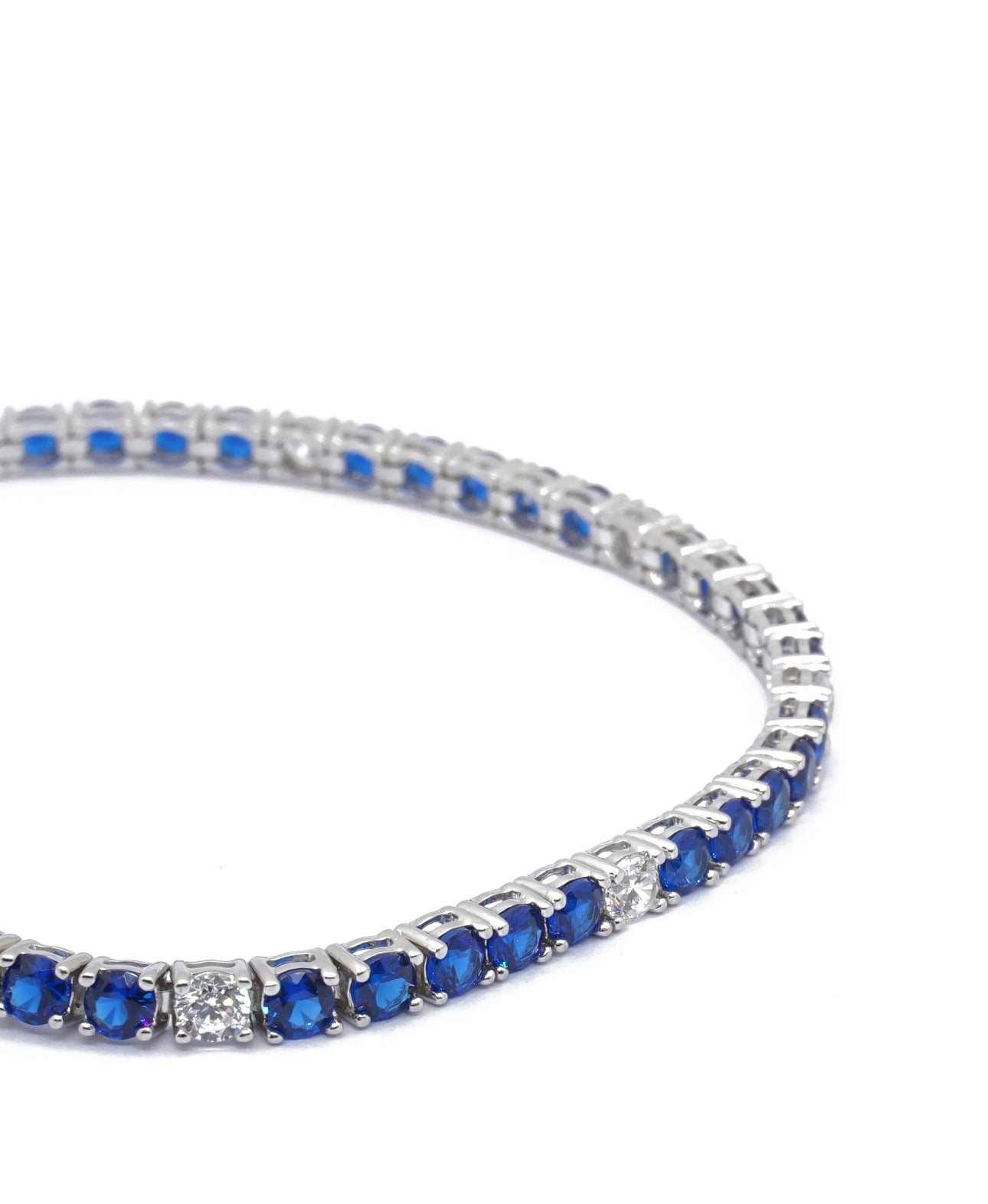 Pulsera TENNIS BLU KATERIN & BIANCO