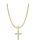 Croce “ICE GOLD” Acciaio inossidabile