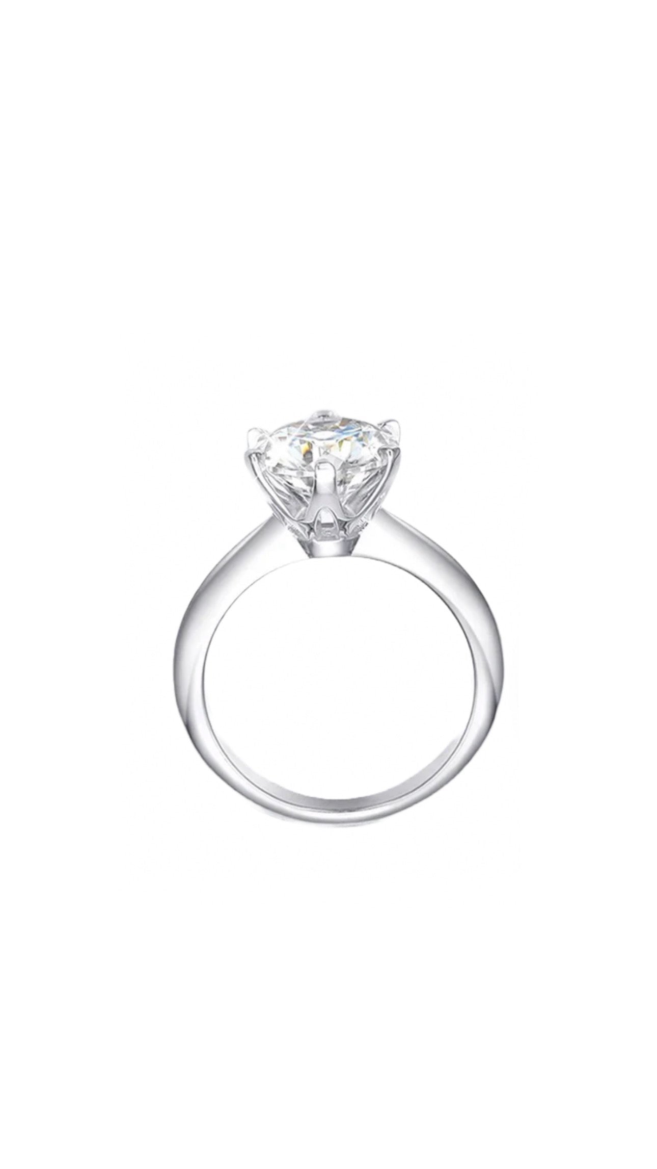 Anillo Punto Luz - Silver925 - Moissanite