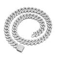 CUBAN CHAIN "FORME" SILVER 925 - MOISSANITE