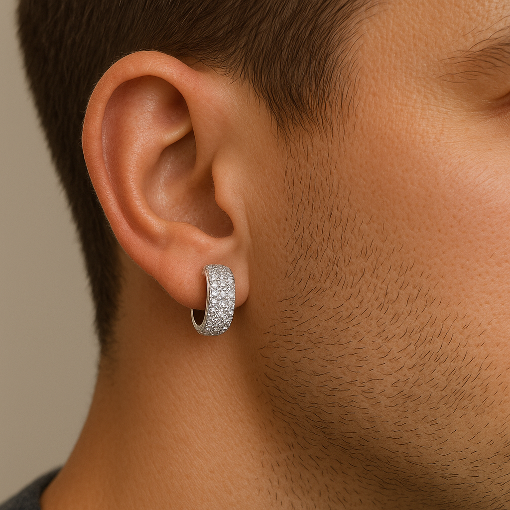 Pendientes “Big Pavè” PLATA 925