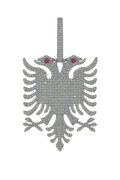 Colgante "ALBANIA DRIP" Silver 925 - Moissanite