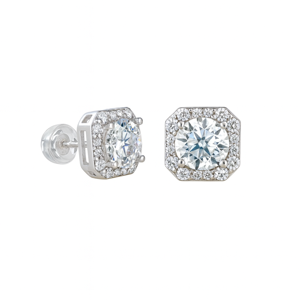 Pendientes “DRIPPY” PLATA925 - Moissanite.