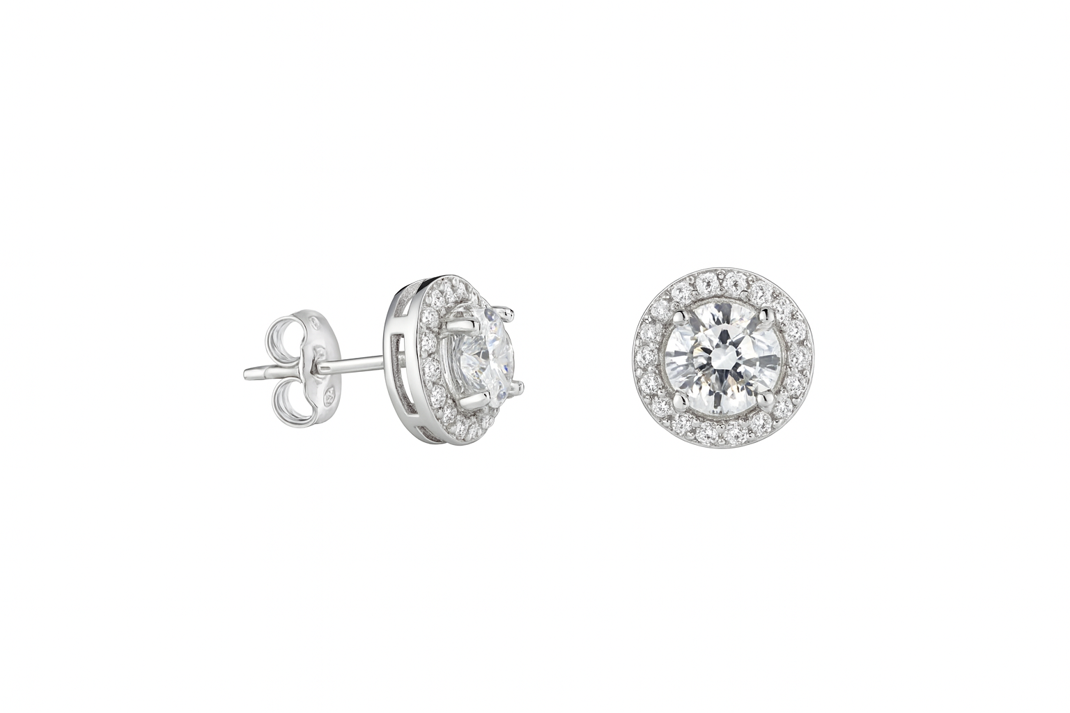 Pendientes "TUPAC" Silver925 - Moissanite