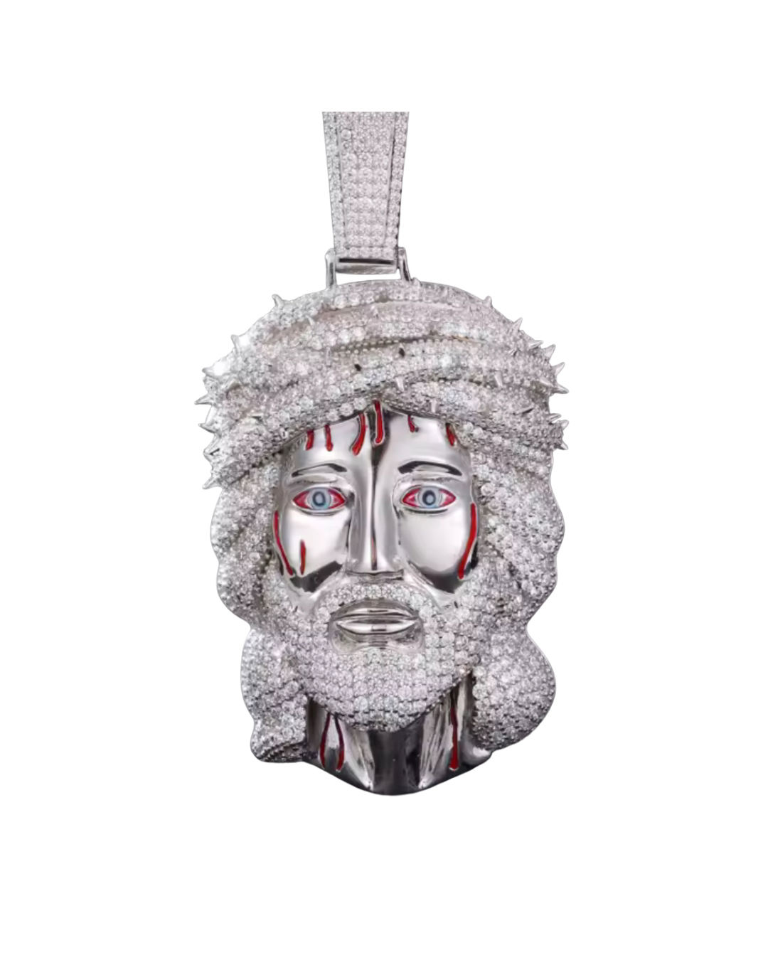 Colgante “JESUS PACE” Argento 925 - Moissanite