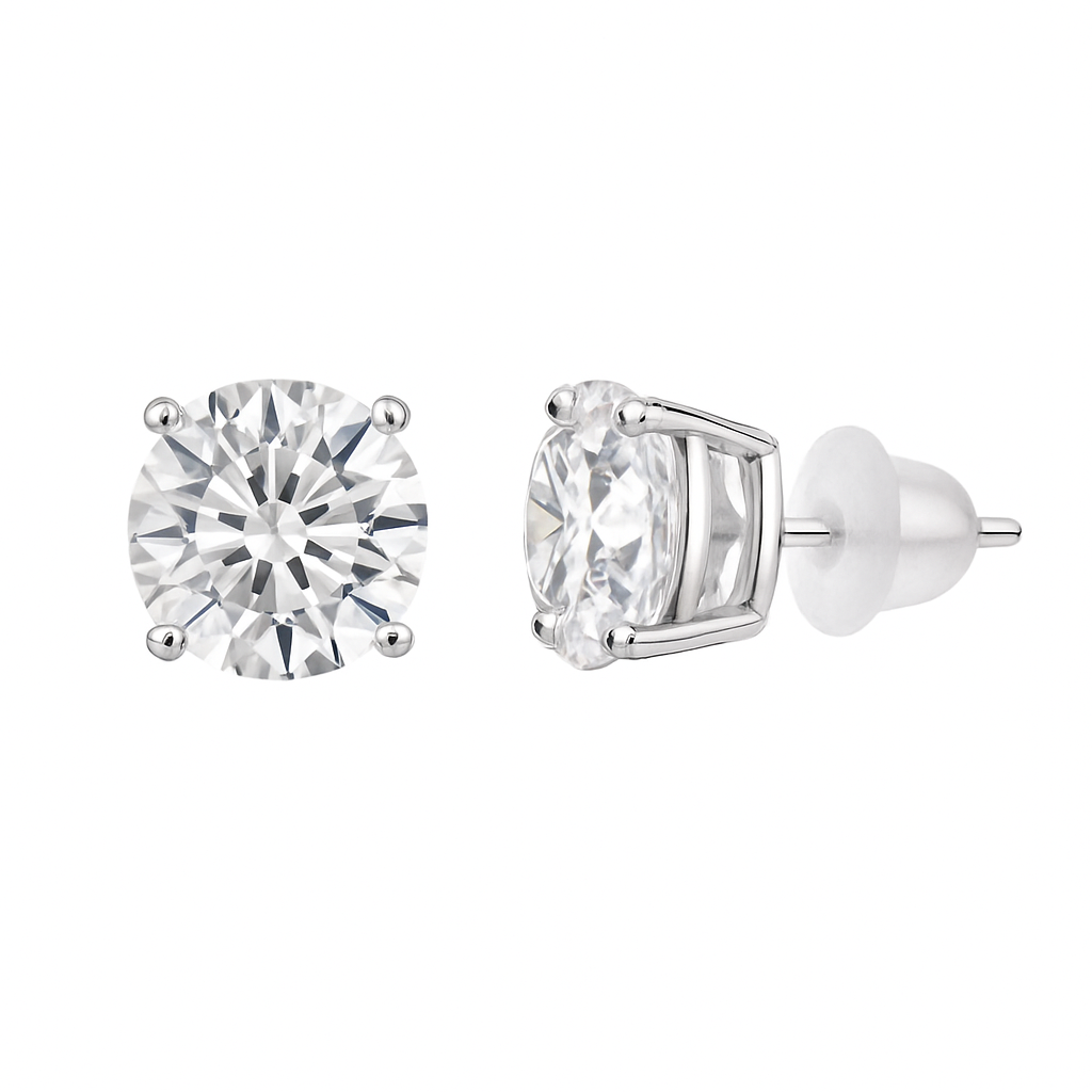 Pendientes "PUNTO LUCE" PLATA 925 8MM