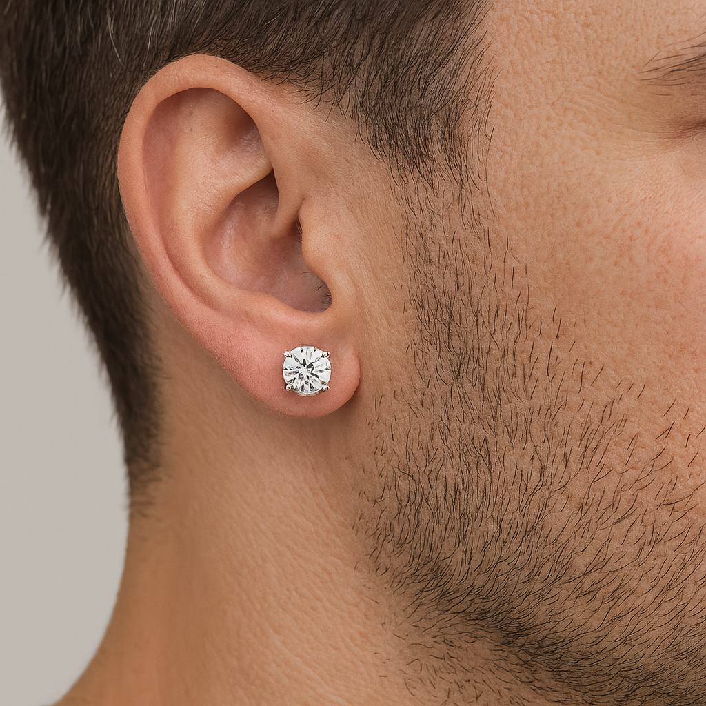 Pendientes "PUNTO LUCE" PLATA 925 8MM