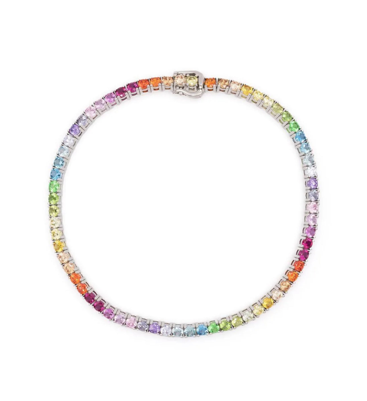 Pulsera Tennis "RAINBOW" Argento 925