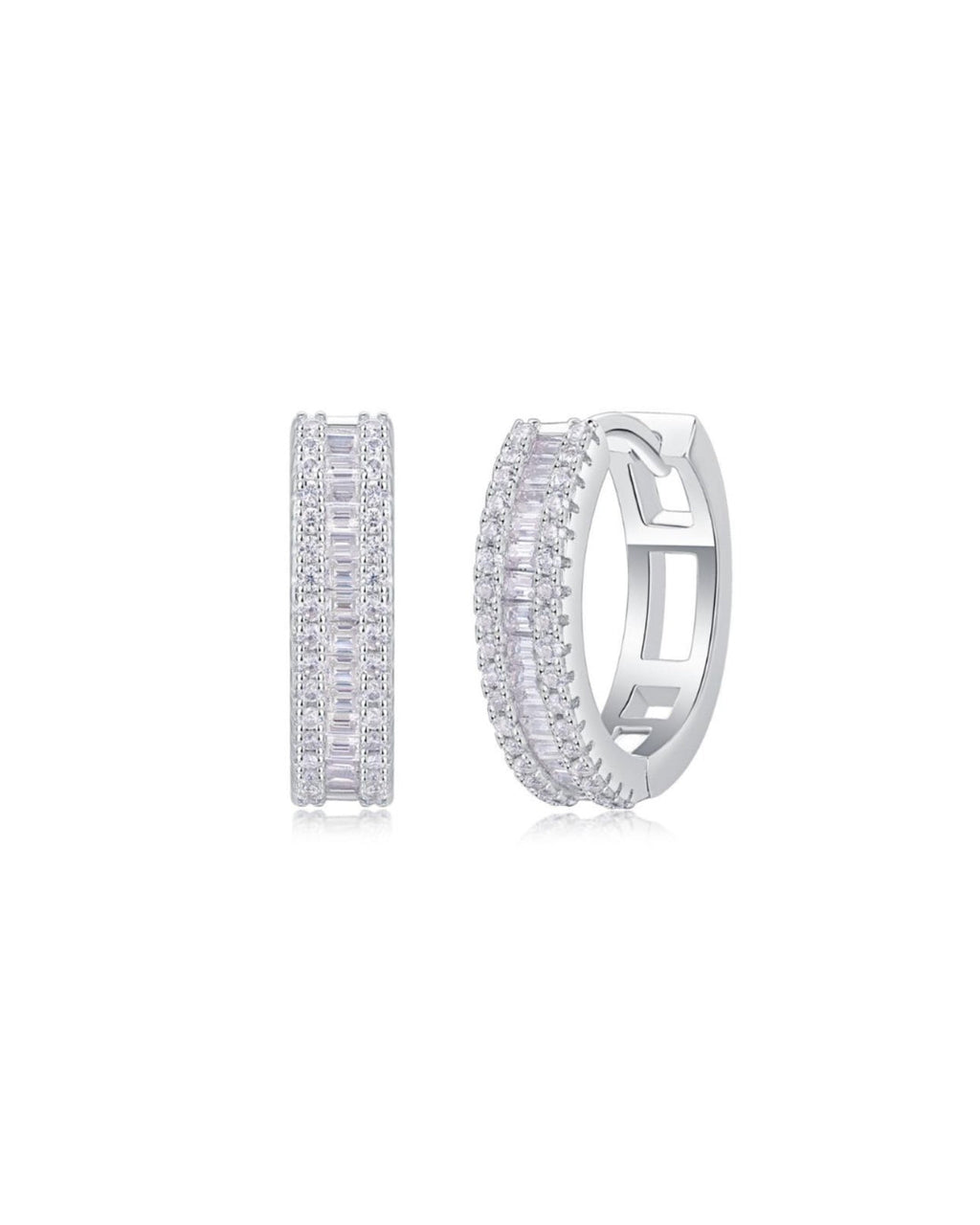 Pendientes "Circle" Moissanite - Silver 925