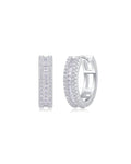 Pendientes "Circle" Moissanite - Silver 925